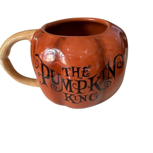 Disney Tim Burton Nightmare Before Christmas 22 ounce Jack o Lantern Pumpkin Mug - Picture 2 of 7